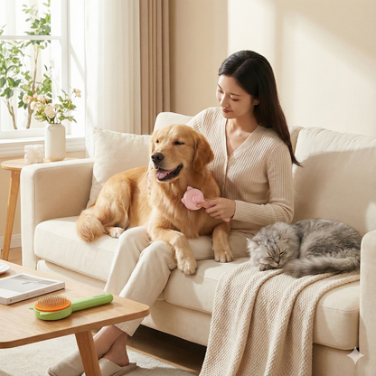 Petsential-Hair Grooming Button Brush