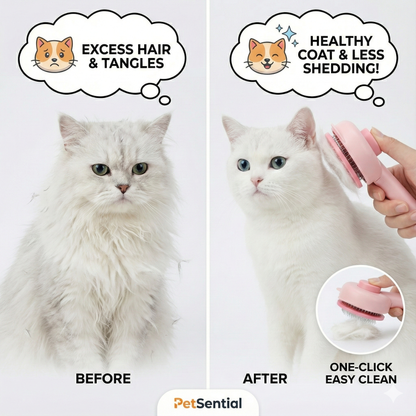 Petsential-Hair Grooming Button Brush